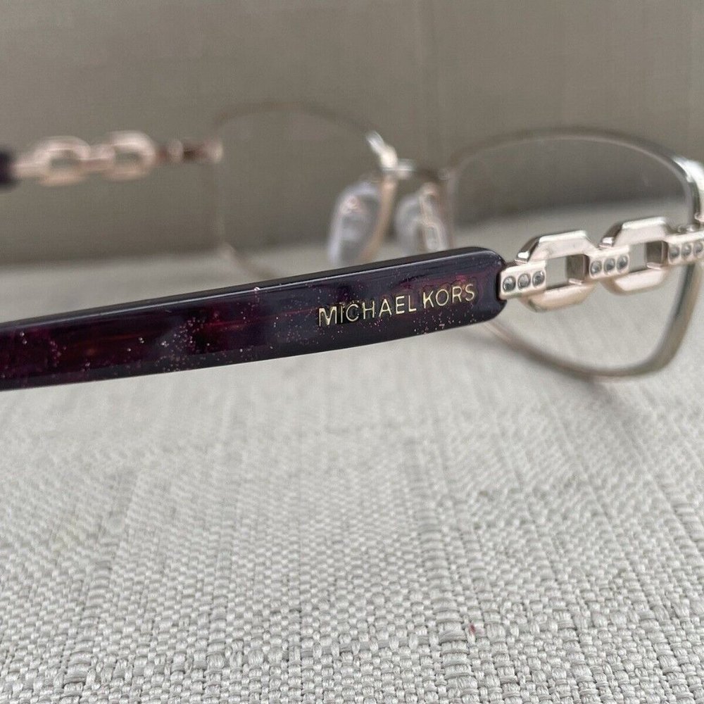 Michael Kors Wonen Eyeglasses Frame Mk30028 Maldives Gold/red Tone Glasses - Picture 8 of 12